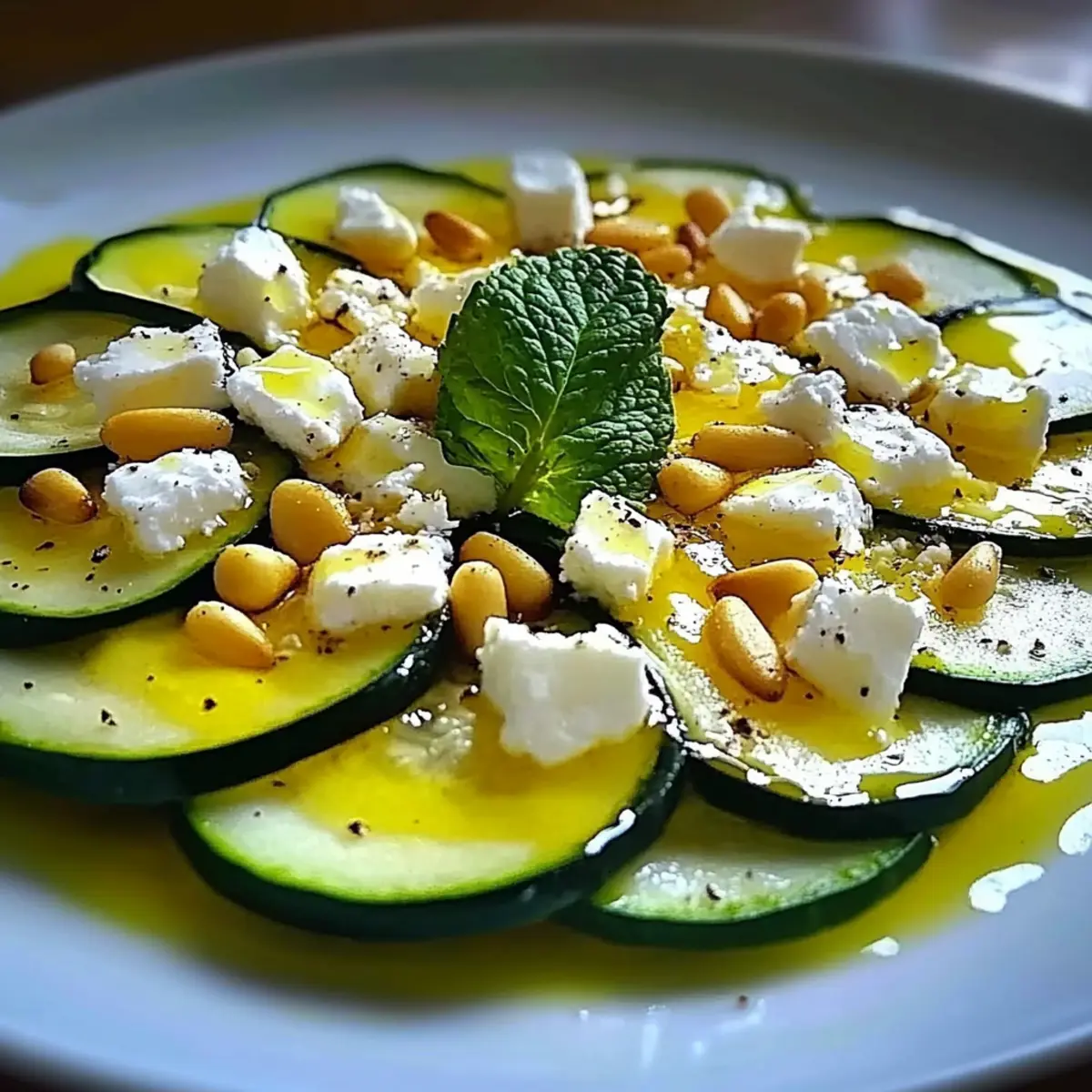 Zucchini-Carpaccio: A Refreshing Summer Delight