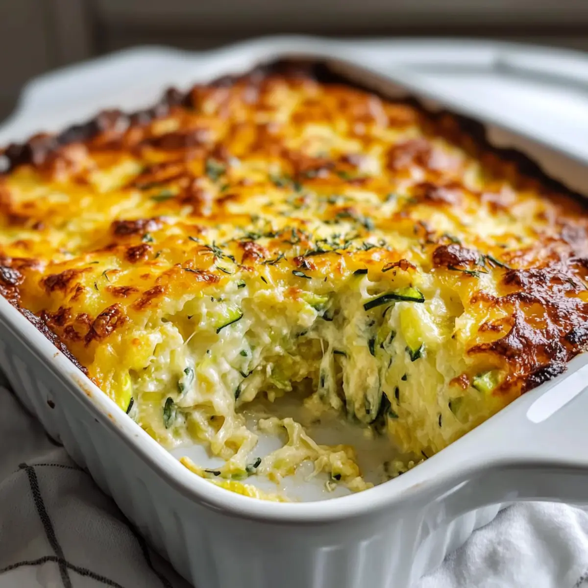 Cheesy Shredded Zucchini Casserole That's a Family Favorite