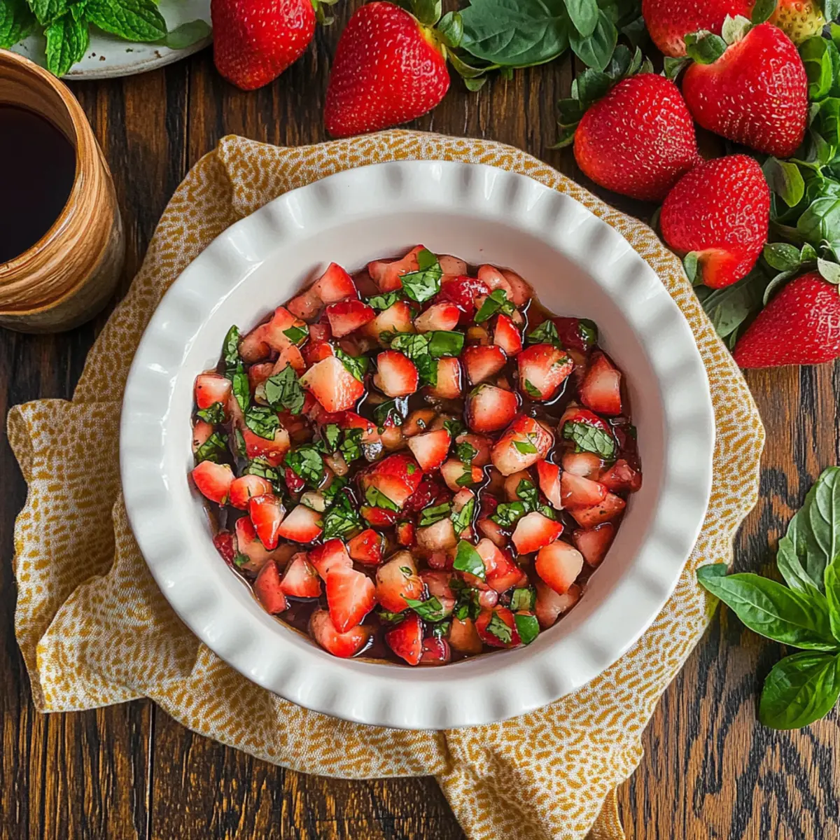 Strawberry Salsa with Balsamic and Herbs: A Sweet Summer Surprise