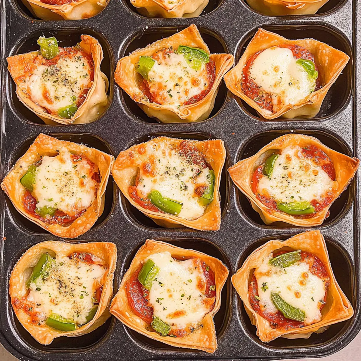 Savory Pizza Wonton Cups: Quick, Crunchy Family Treats