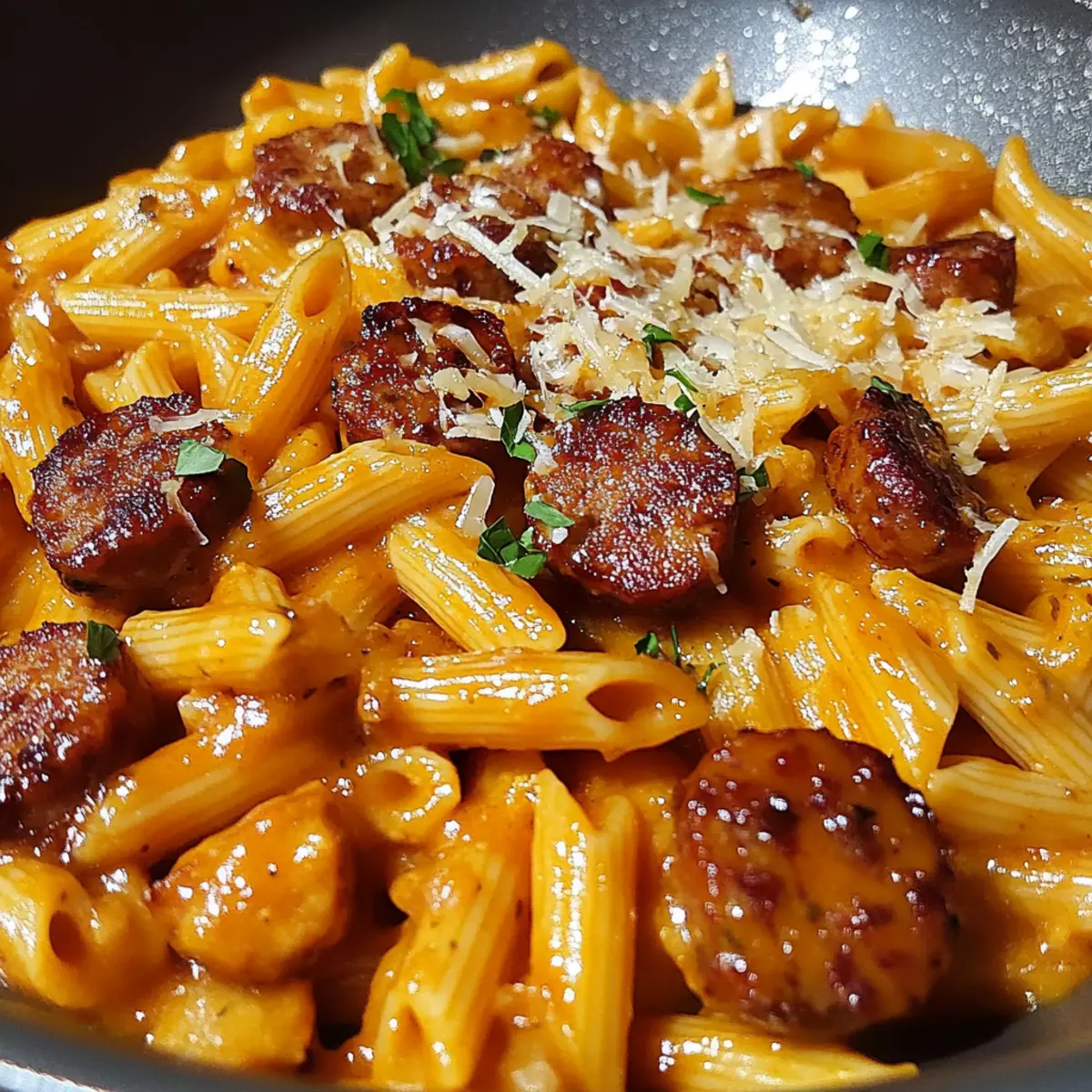 One-Pot Bold Honey BBQ Sausage Pasta for Cozy Family Nights