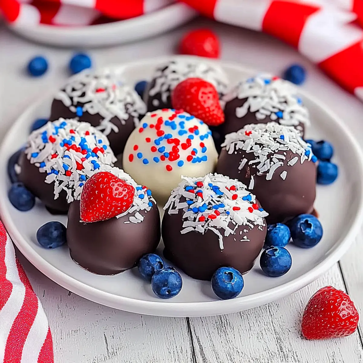 Red, White, and Blue Truffles: No-Bake Summer Bliss