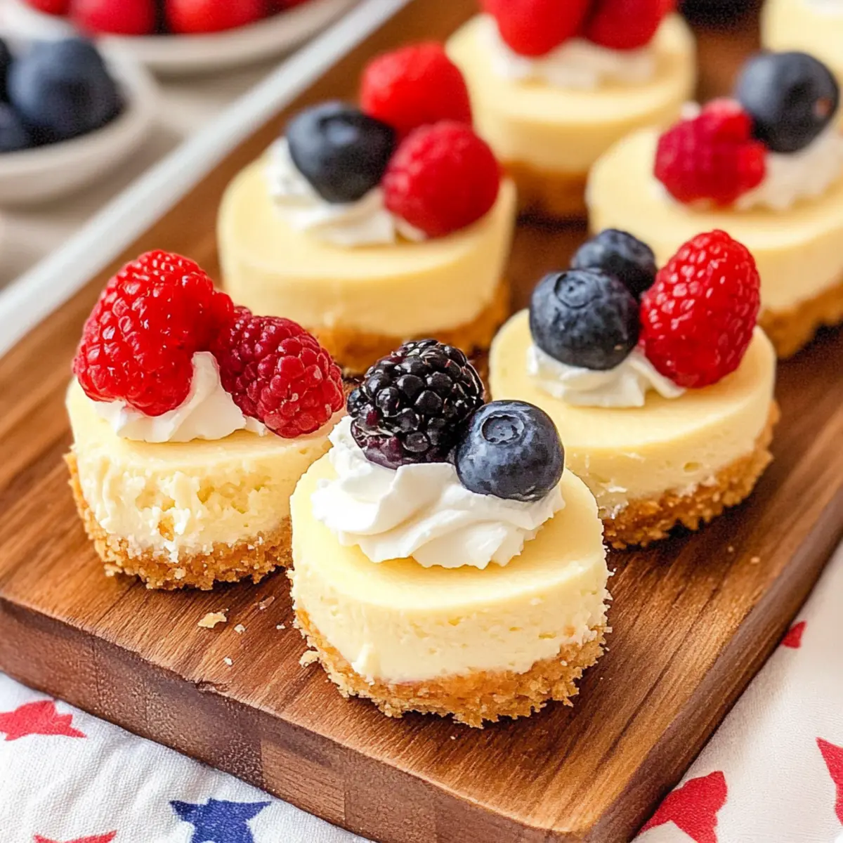 Patriotic Mini 4th of July Cheesecake Bites to Wow Your Guests