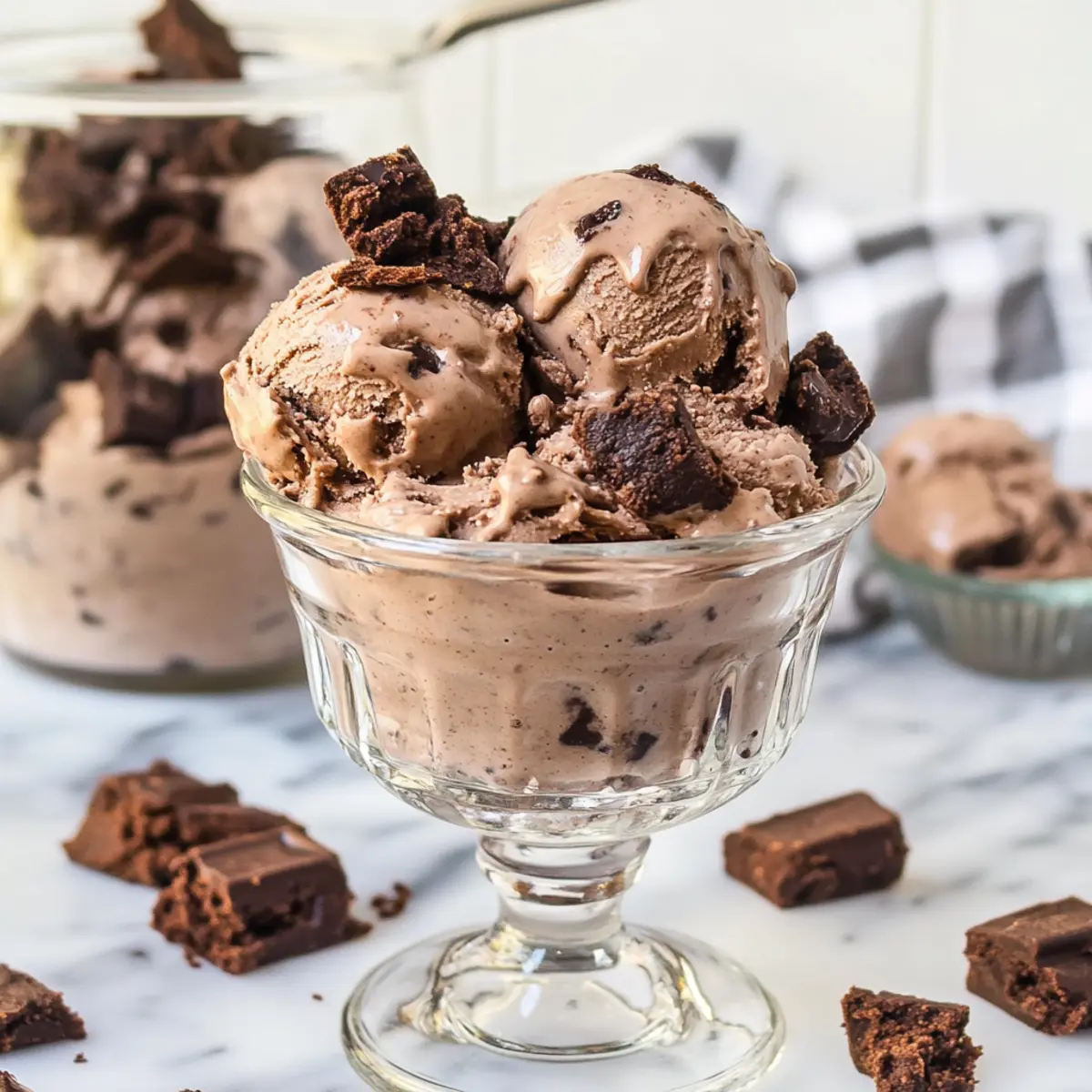 Irresistible Chocolate Brownie Ice Cream in Just 15 Minutes