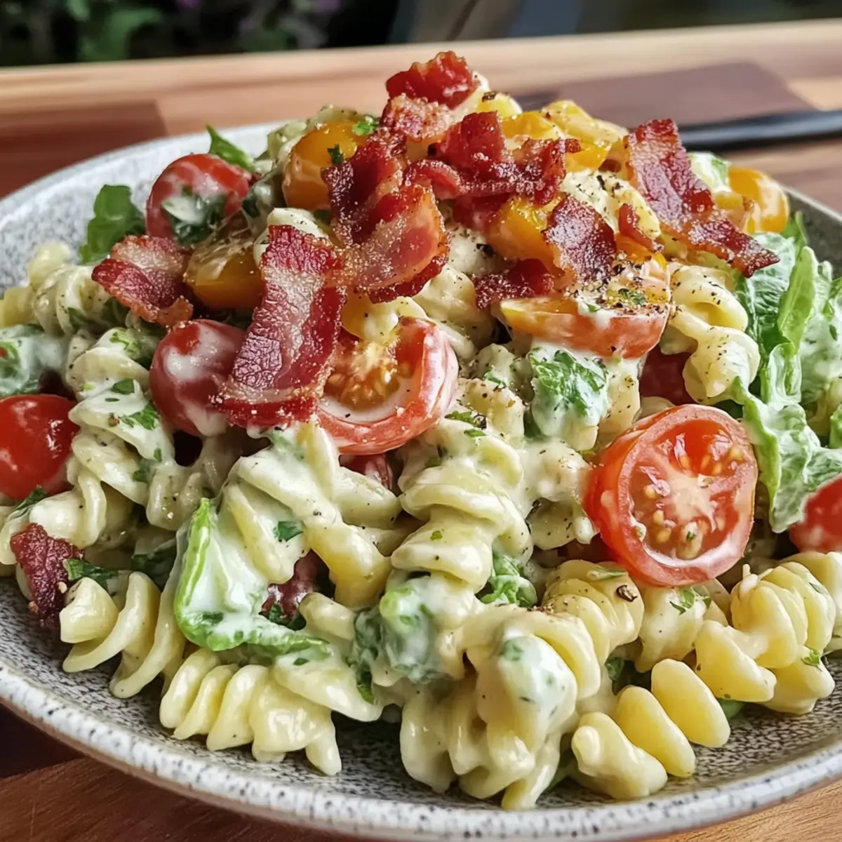 4th of July Creamy BLT Pasta Salad That’s Perfect for BBQs