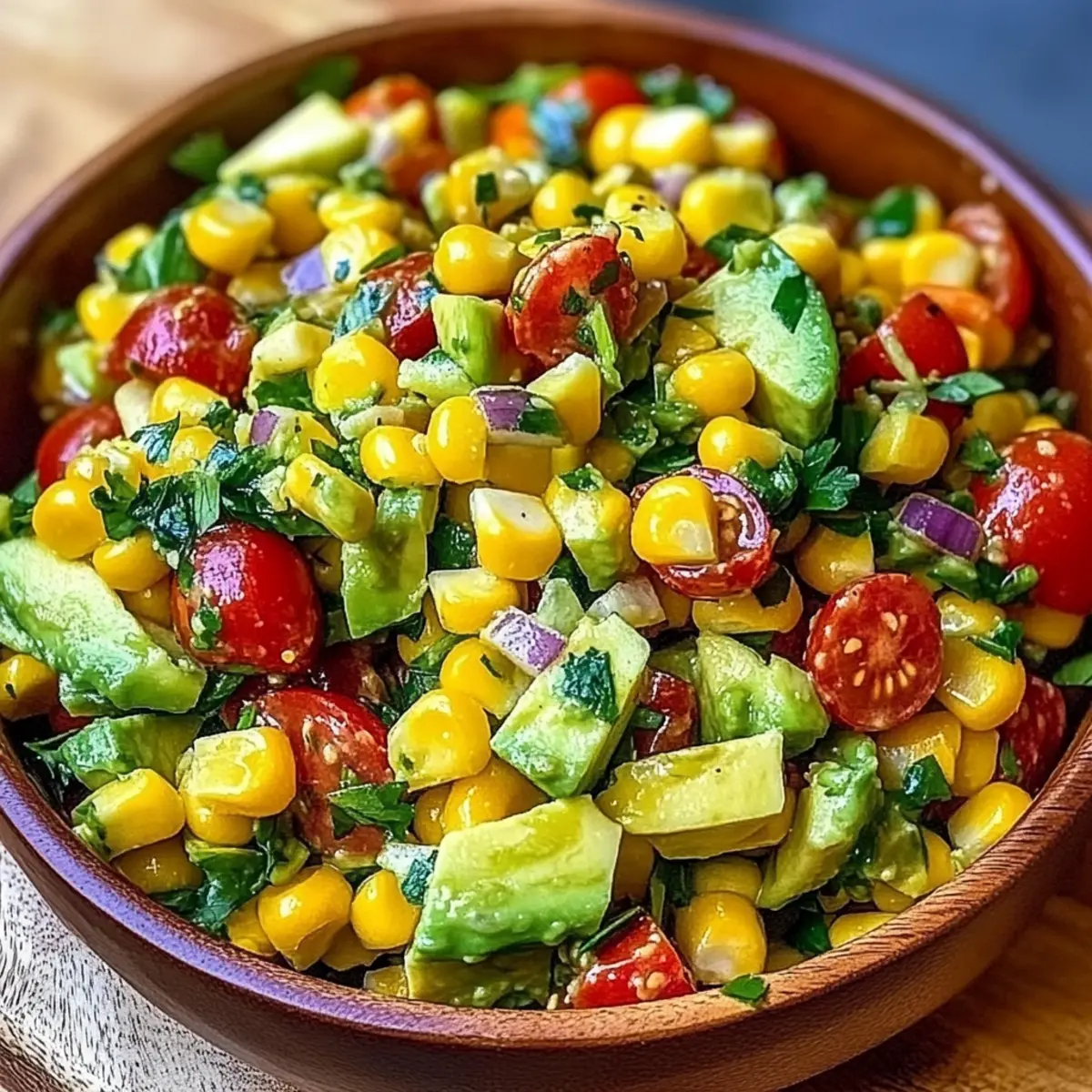 Refreshing Summer Corn Salad with Avocado and Lime Twist