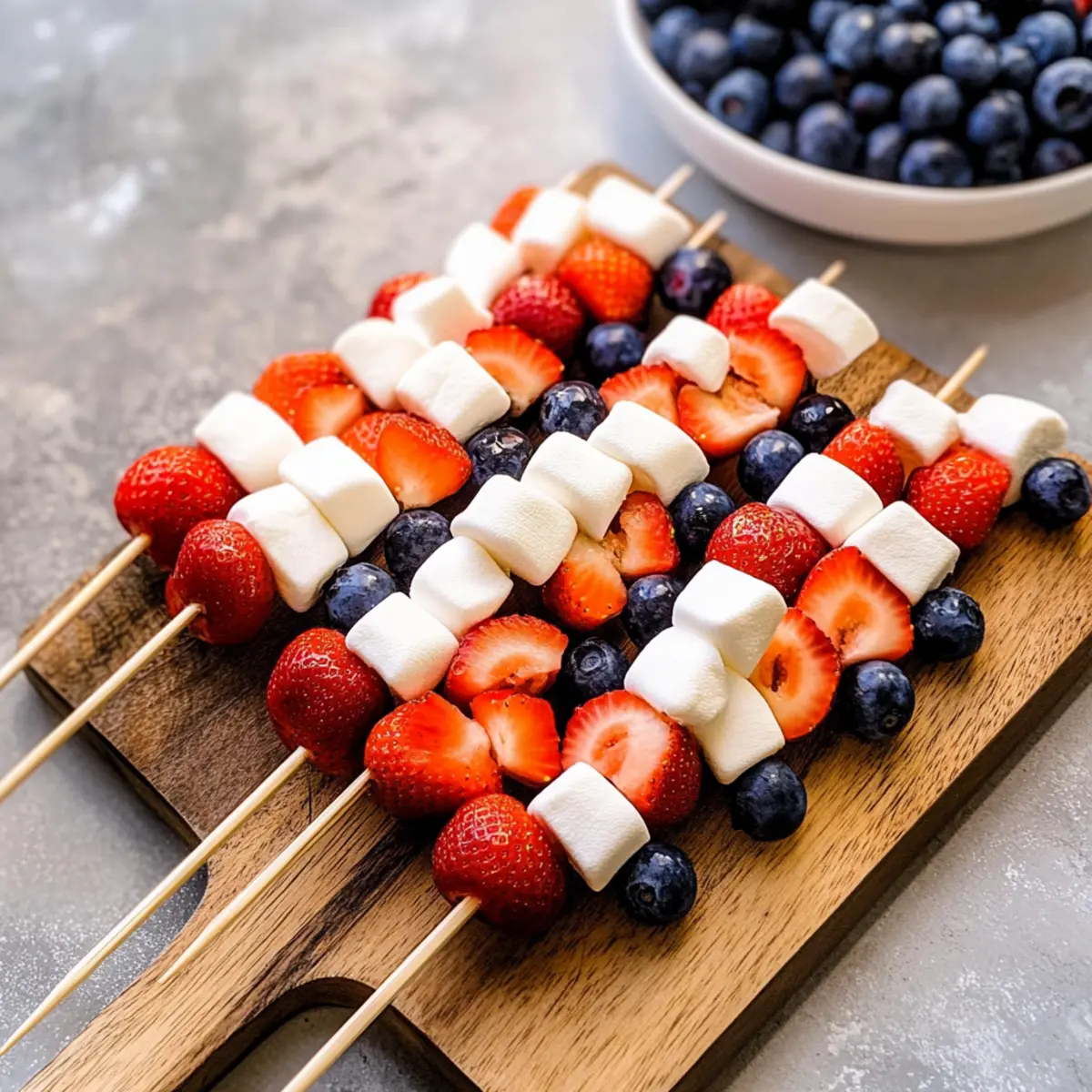 Festive 4th of July Fruit Kabobs That Kids Will Love