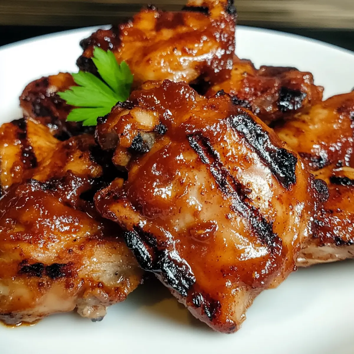 Grilled Spicy BBQ Chicken Thighs for Flavorful Summer Cookouts