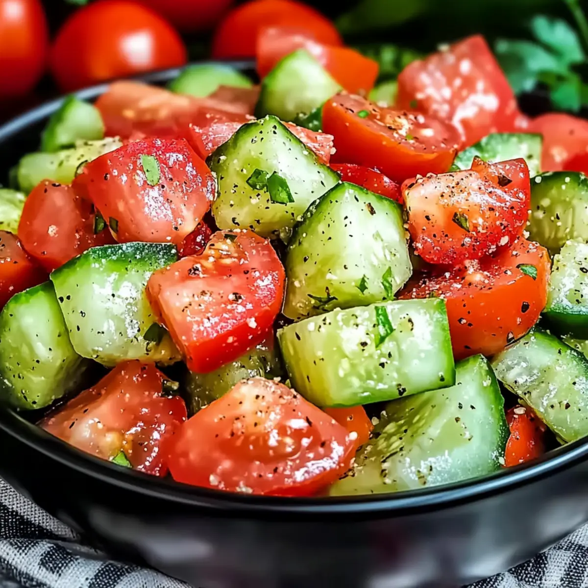 Cucumber and Tomatoes Salad: A Crisp, Refreshing Delight