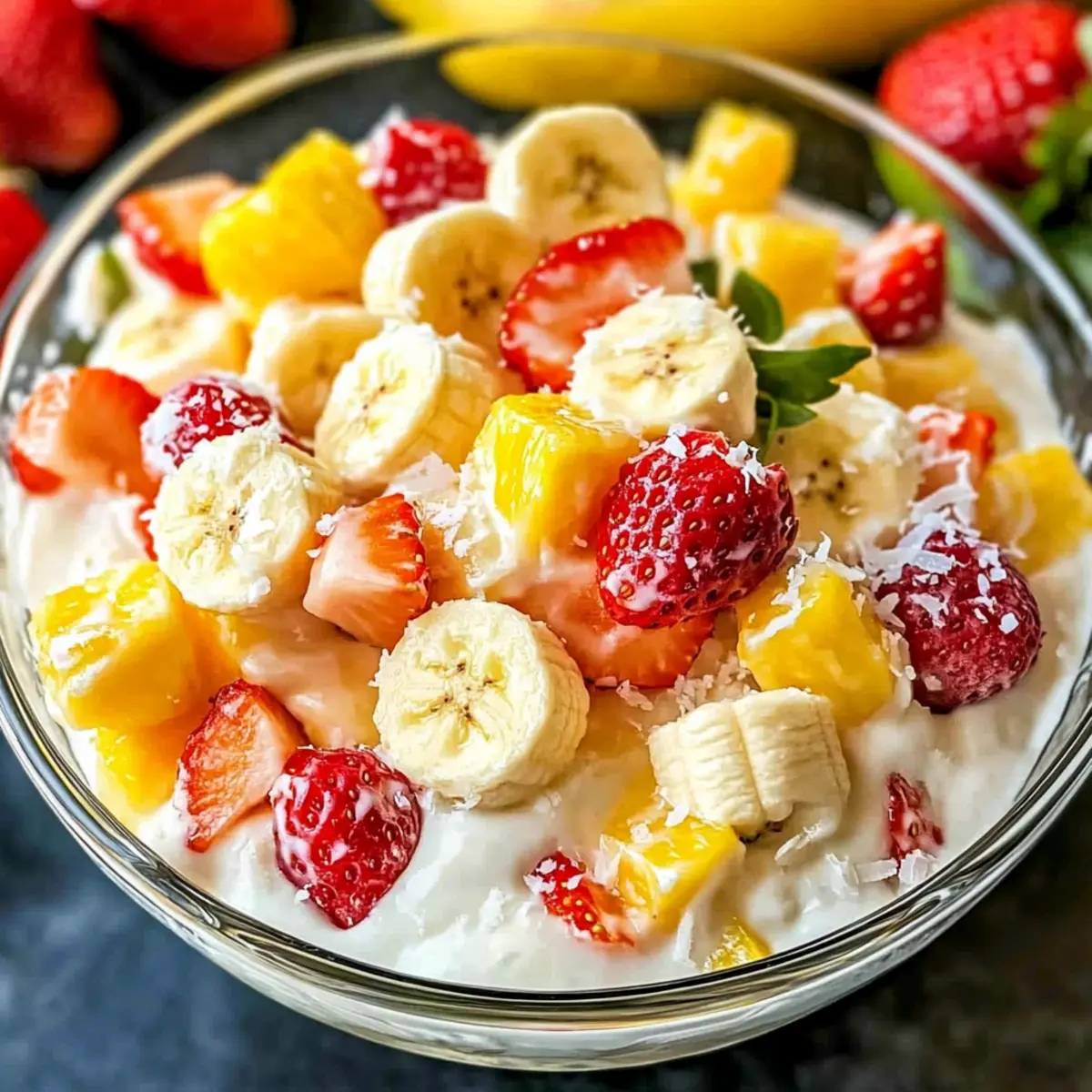 Tropical Hawaiian Cheesecake Salad for Summer Bliss