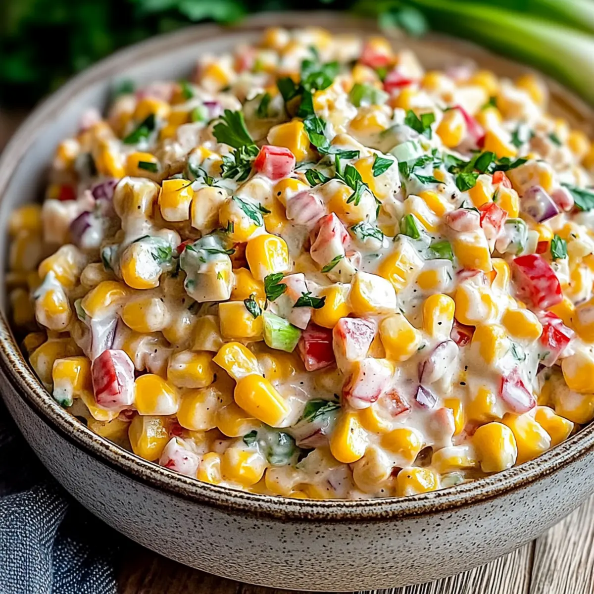 5-Ingredient Creamy Corn Salad: A Refreshing Summer Delight