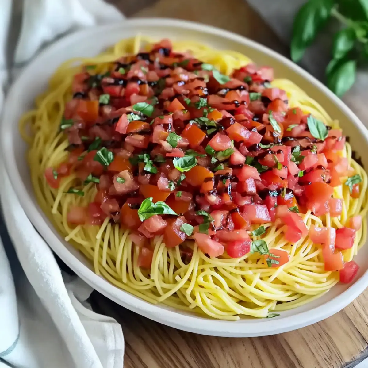 Bruschetta Pasta Salad: Refreshing Twist for Summer Nights