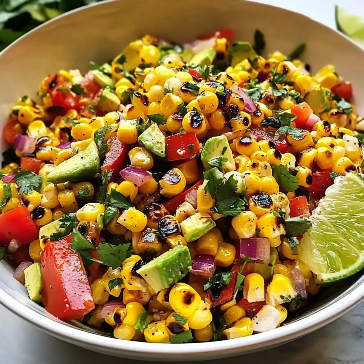 Delicious Grilled Corn Salad with Zesty Flavors for Summer