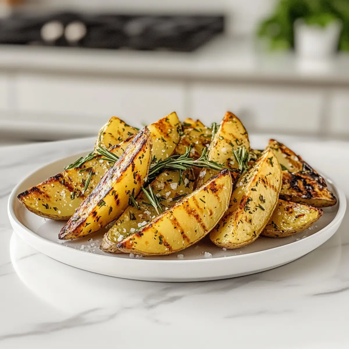 Crispy Grilled Potato Wedges With Rosemary You'll Crave
