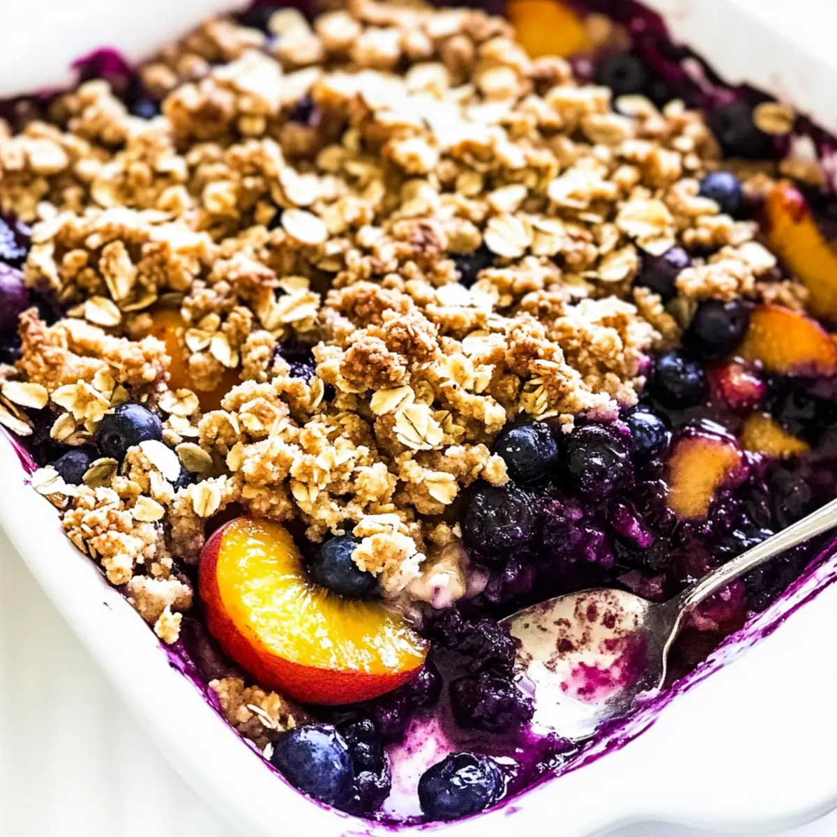 Blueberry Peach Crisp: A Sweet, Guilt-Free Dessert Delight