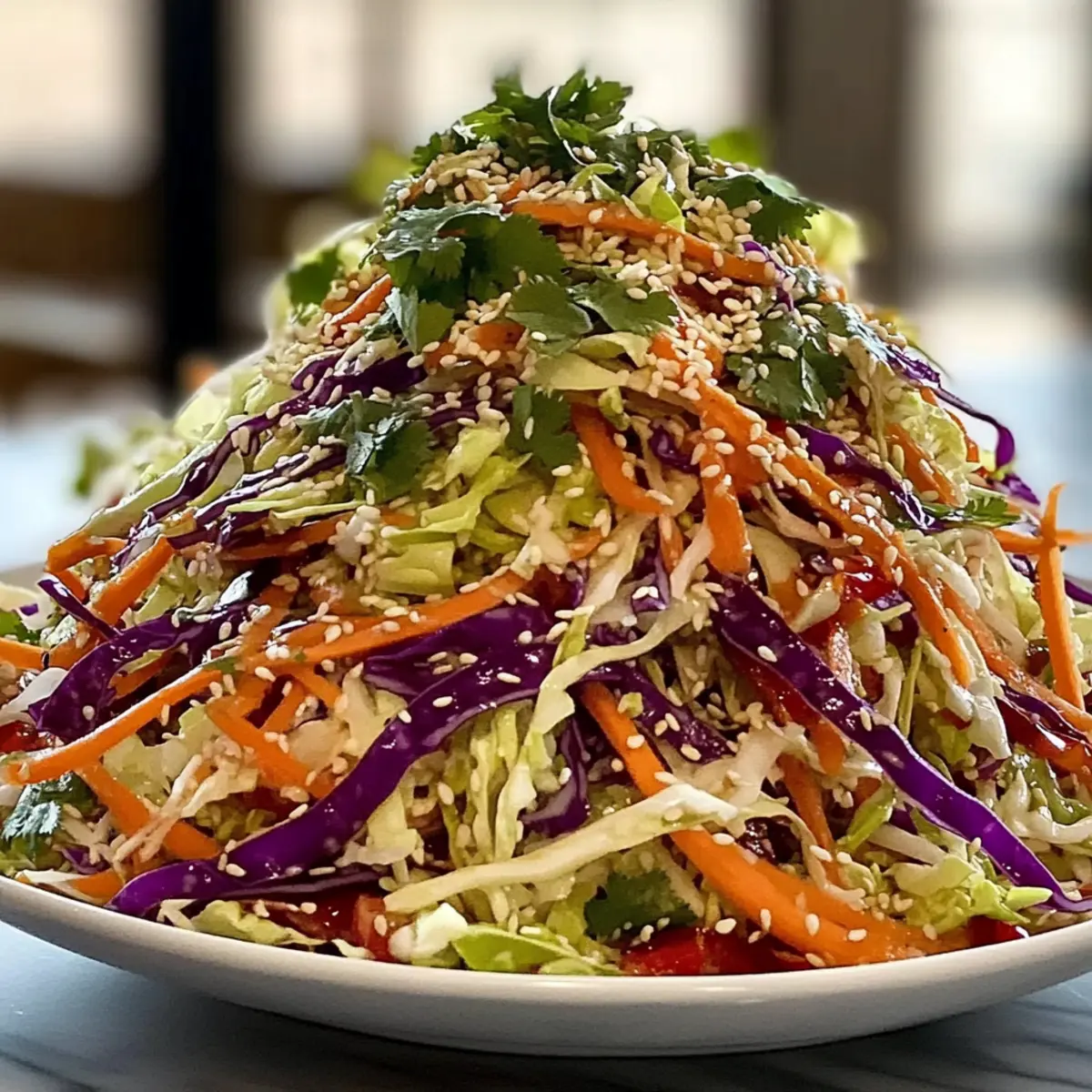 Crunchy Asian Cabbage Slaw for a Fresh Flavor Boost
