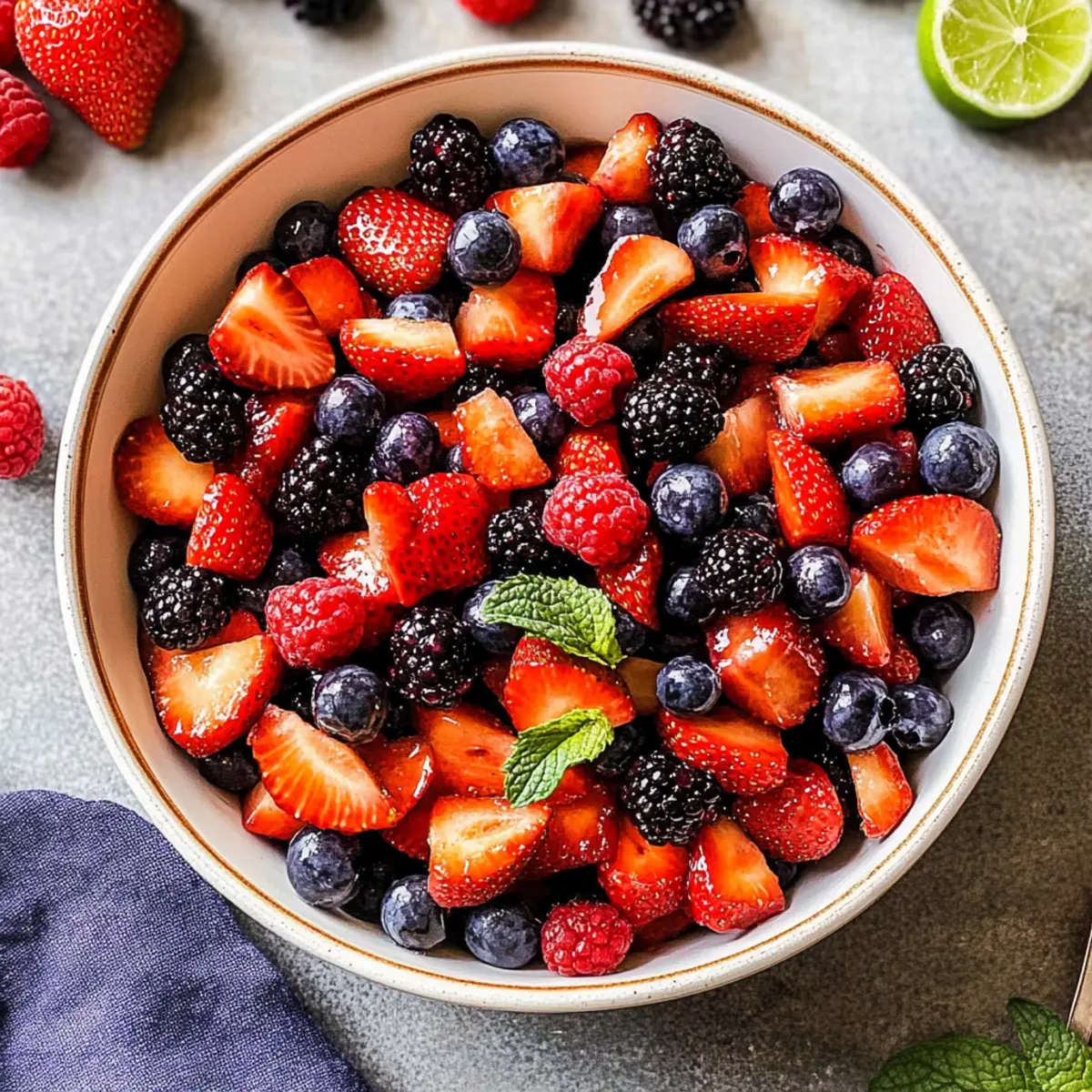 Delicious Berry Fruit Salad for Refreshing Summer Bliss
