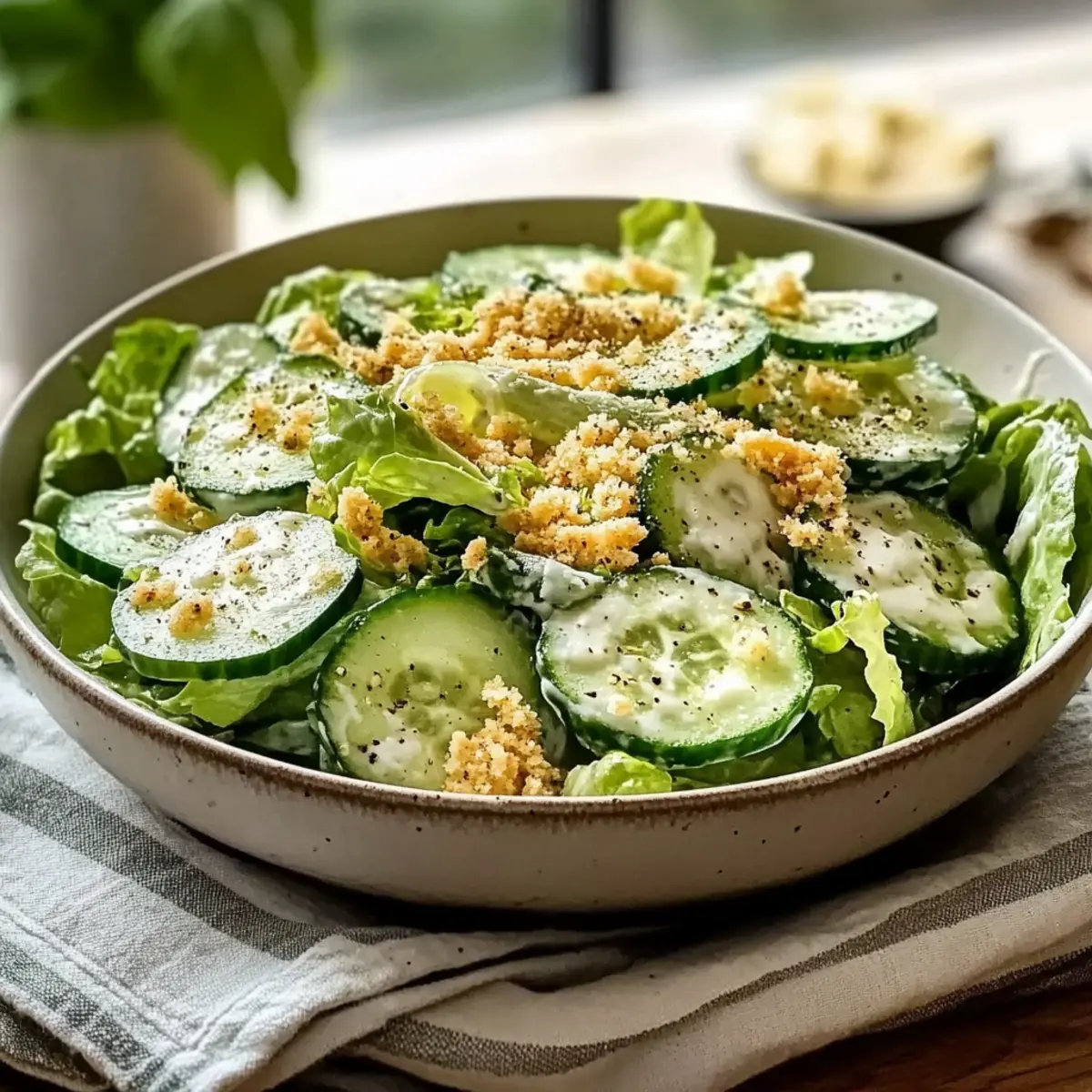 Cucumber Caesar Salad: A Refreshing Twist on a Classic