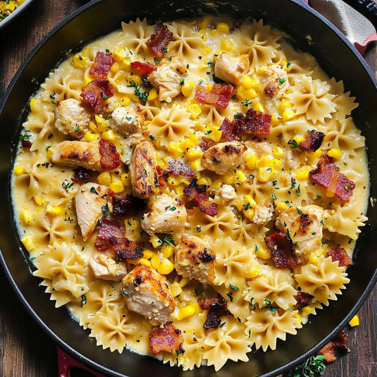 Creamy Chicken and Corn Pasta for a Quick Weeknight Treat
