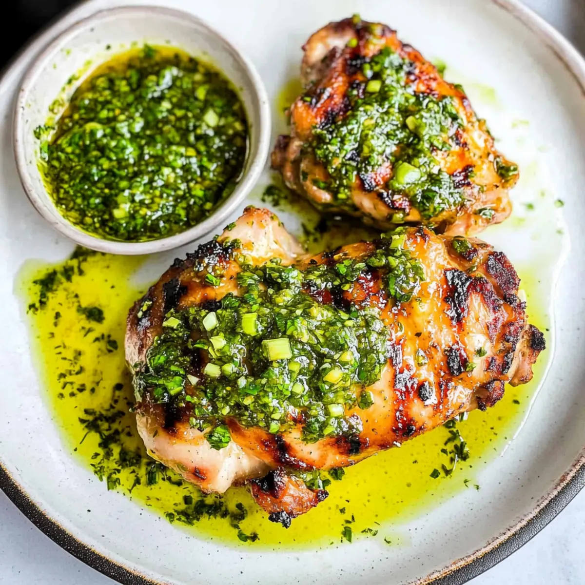 Zesty Chimichurri Chicken Thighs Perfect for Summer Grilling