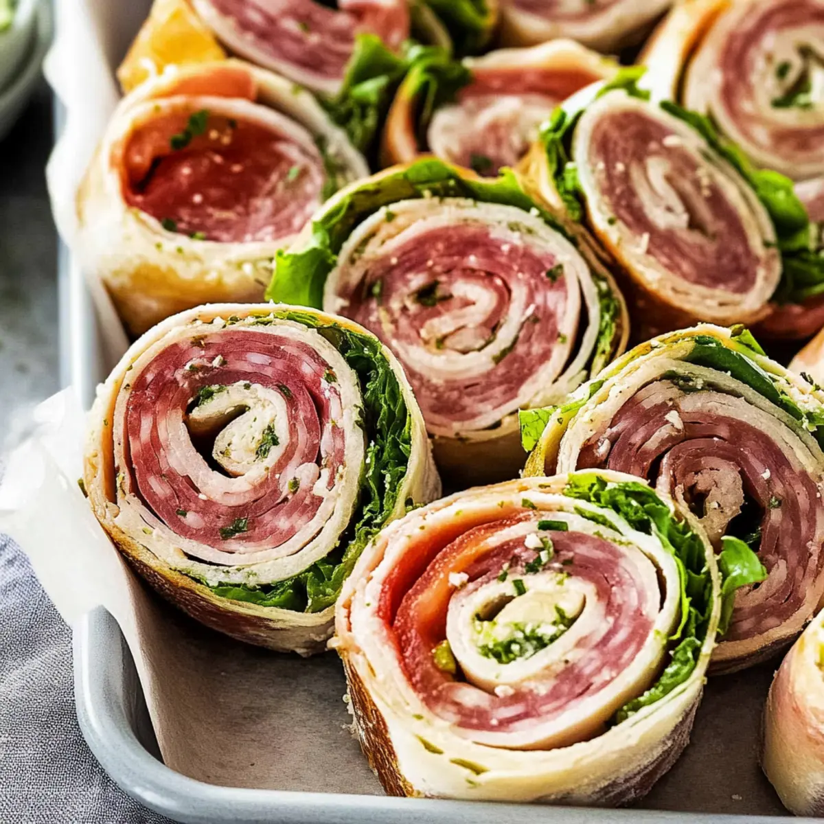 Savory Italian Pinwheel Sandwiches for Effortless Entertaining
